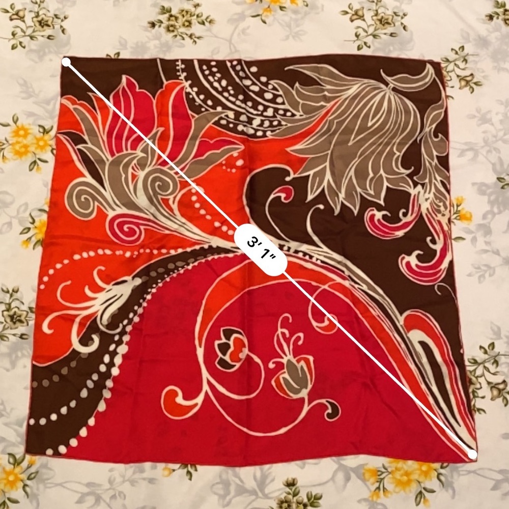 Brightly Patterned Scarf - Picture 3 of 3